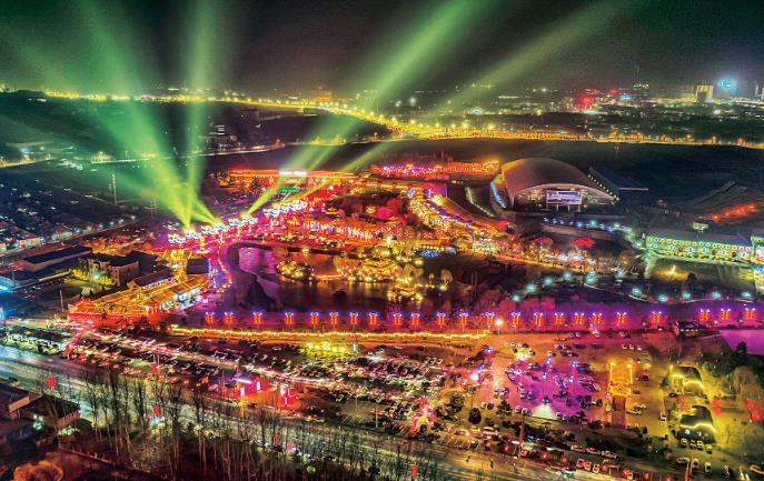 晉城司徒小鎮燈光璀璨