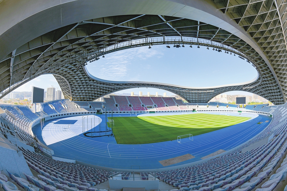 呂梁新區體育中心已完成主體建設