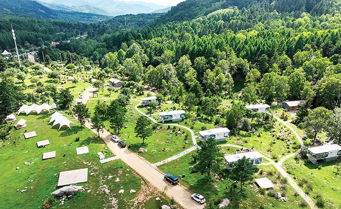 離石區大東溝六號露營地一角